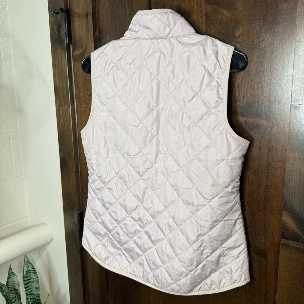 Women's light purple Quilted Vest Size M old navy pockets fall winter layering